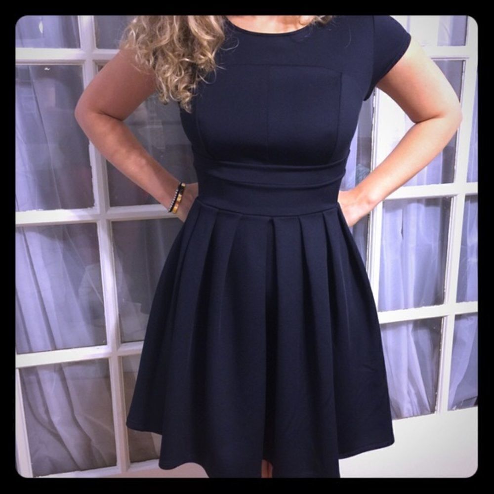 ✨Moon Collection Navy Cocktail Dress✨ - Picture 2 of 4